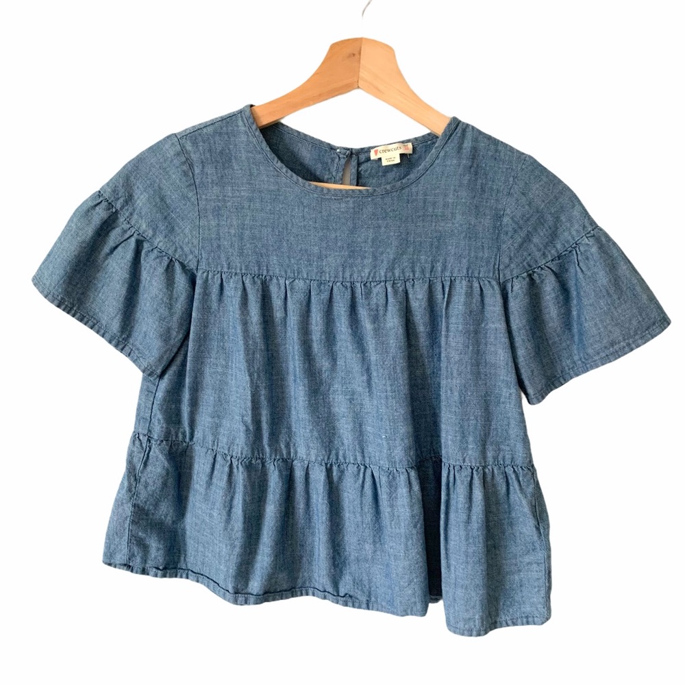 J Crew girls Jean top